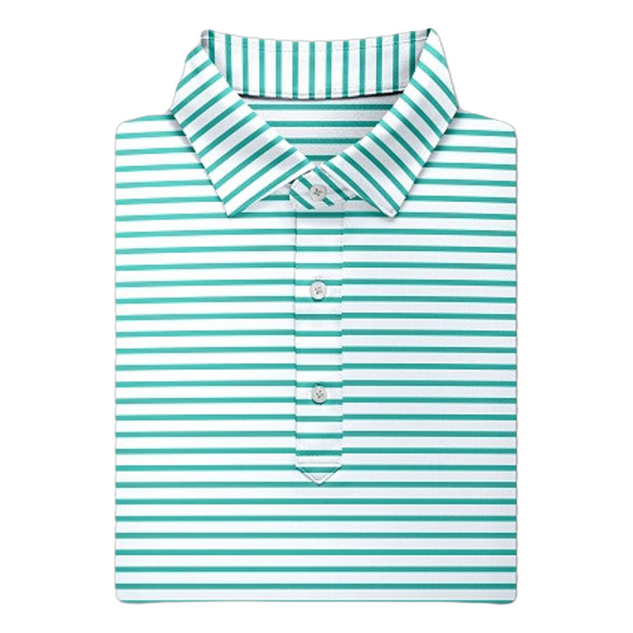 Gus Stripe Performance Polo